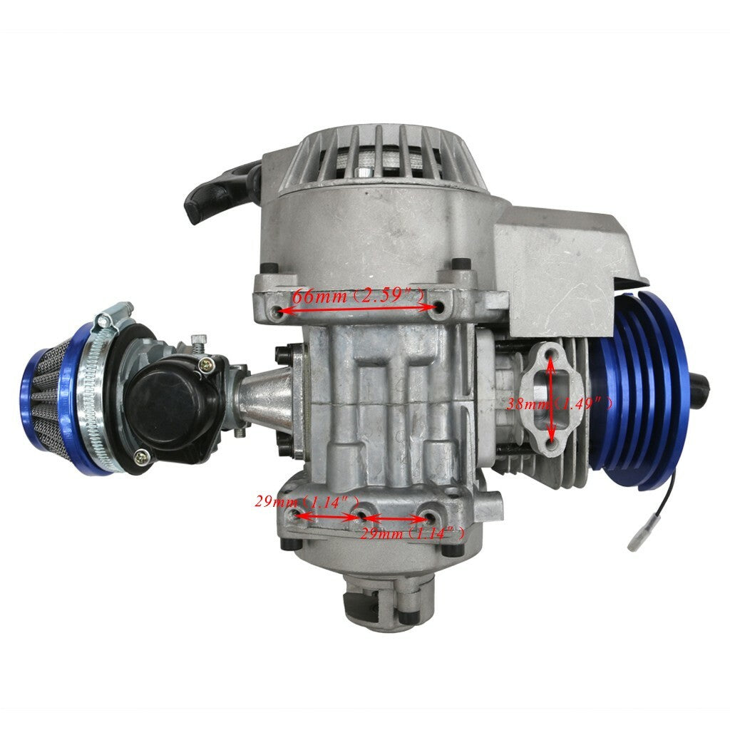 Big Bore 2 Stroke 49cc 50cc Pull start Engine Motor Kit Scooter Pocket Bike ATV
