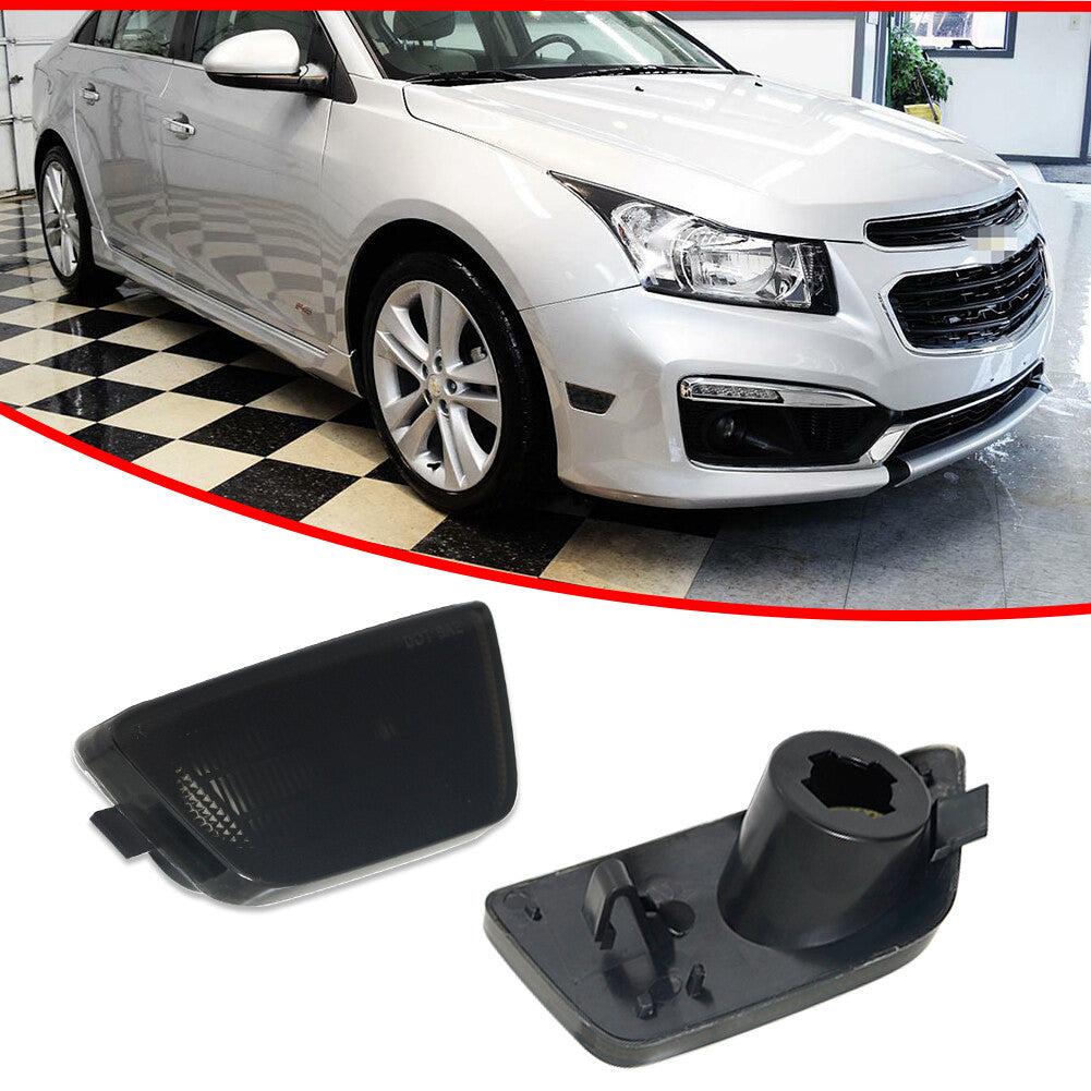 2-Pack Smoked Lens Front Marker Light Housings for 2011-2015 for Chevrolet for Cruze