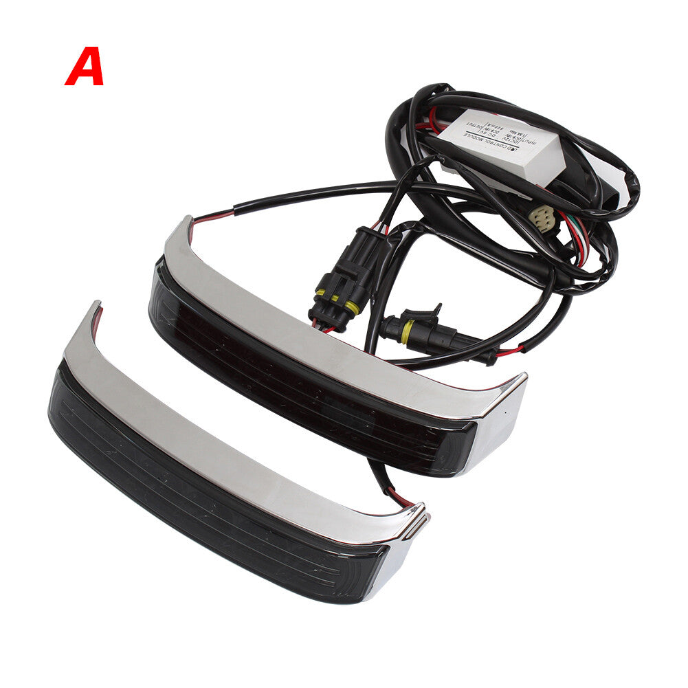 Saddlebag Saddle Bags LED Run Brake Turn Lamp Light for Harley Touring 2014-2019