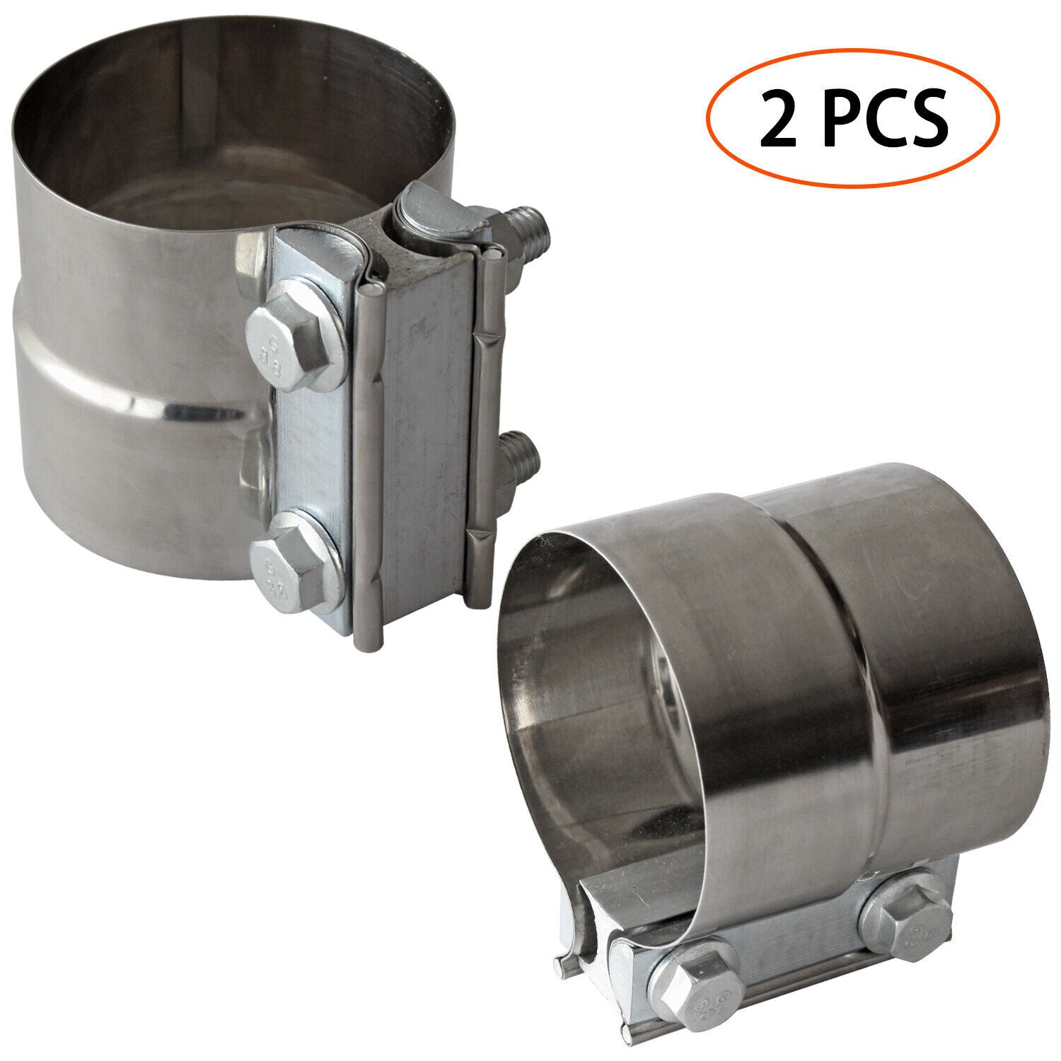 3 Inch Lap Joint Band Clamp Exhaust Muffler Clamp 3 Exhaust Pipe Clamp SS304