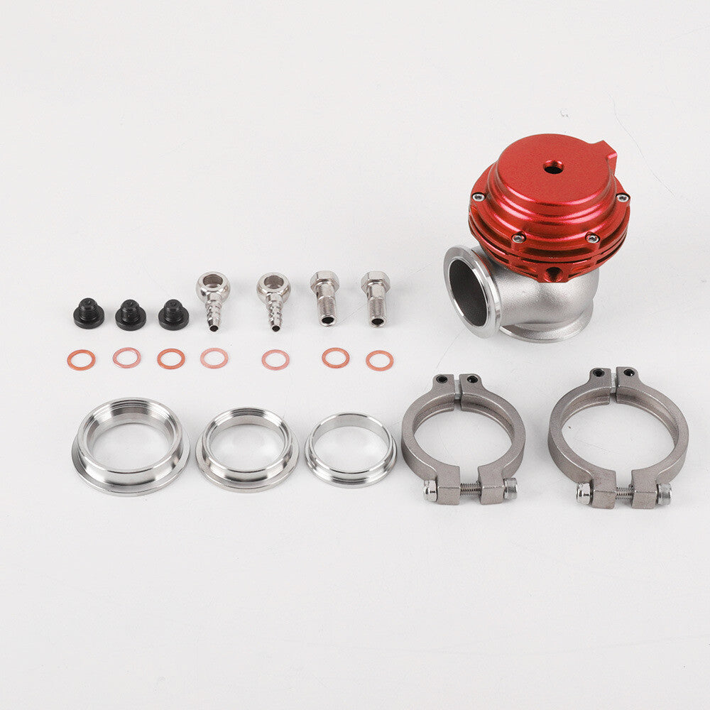 MVS 38mm Turbo Exhaust Manifold External V-Band Flanged Turbo Waste Gate Red