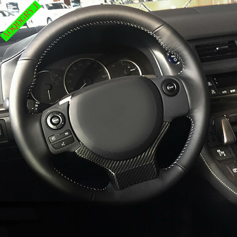 Carbon Fiber Look Steering Wheel Decor Trim Cover for LEXUS NX200t 300h 15-2021