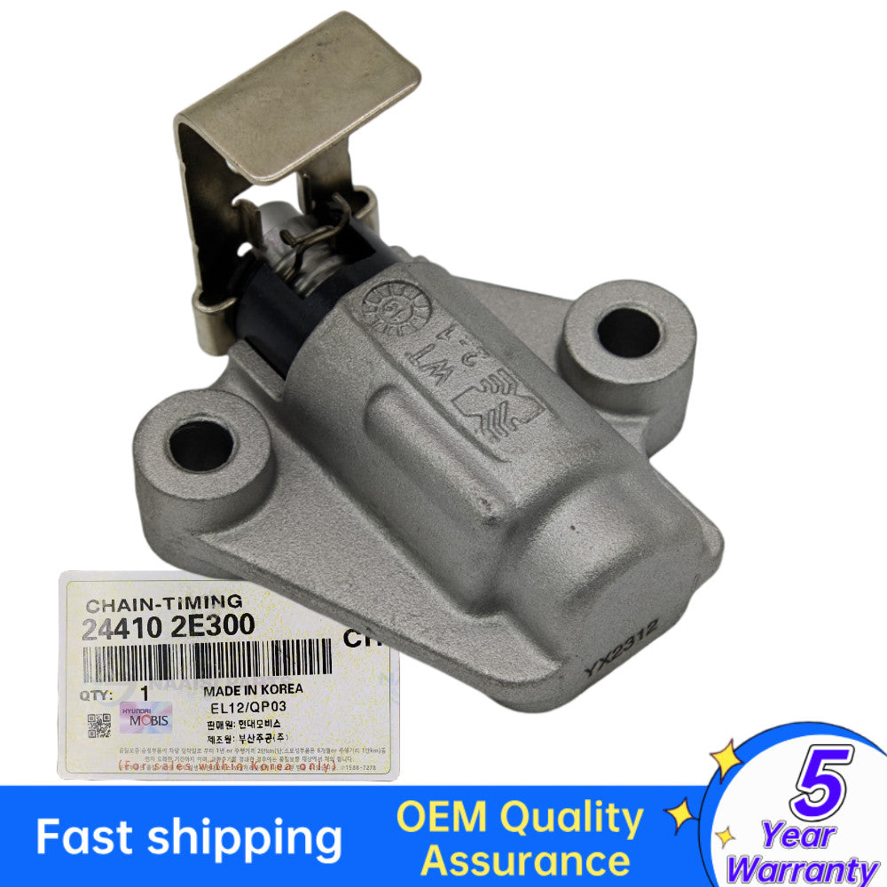 The timed chain tensioner is suitable for HYUNDAI for Tucson for Elantra and for Kia Forte 1.8L and 2.0L models. (24410E300-)