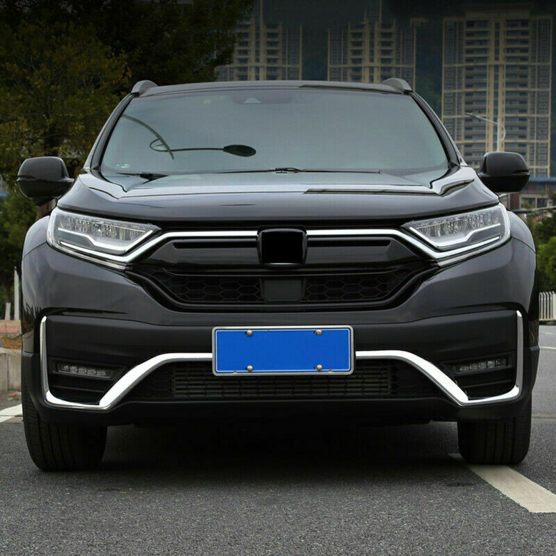 for Honda CR-V 2020-2022 Chrome Car Front bumper fog lamp Moulding trim Strips
