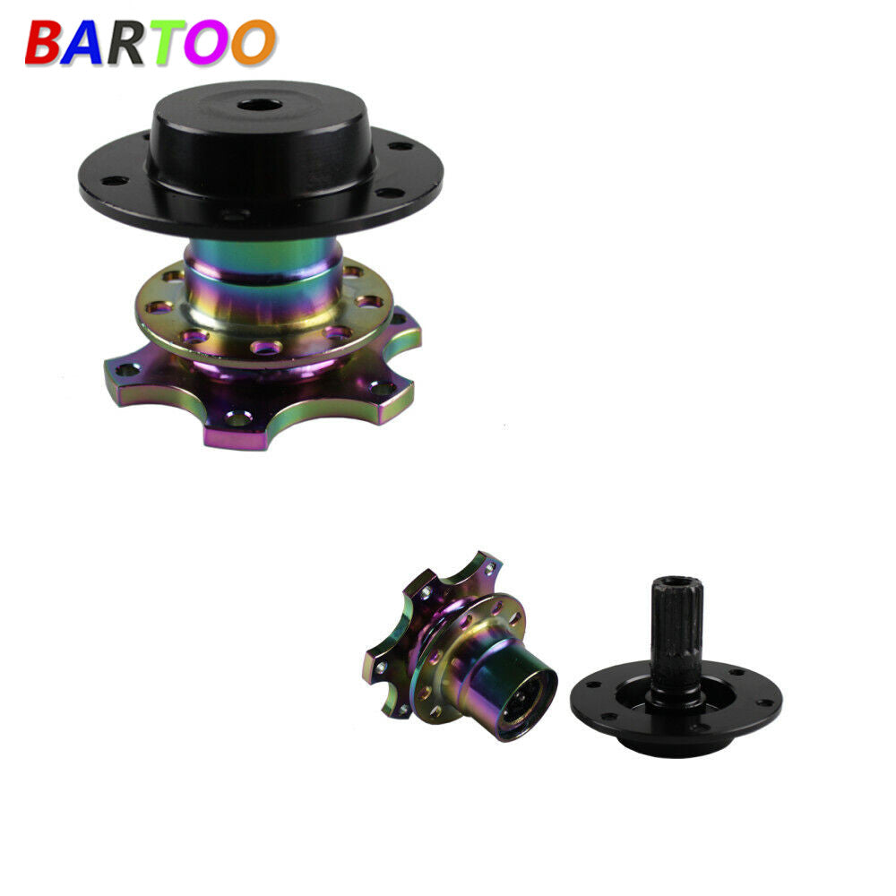 Chrome Universal Car Steering Wheel Quick Release Hub Adapter Snap Off Boss Kit