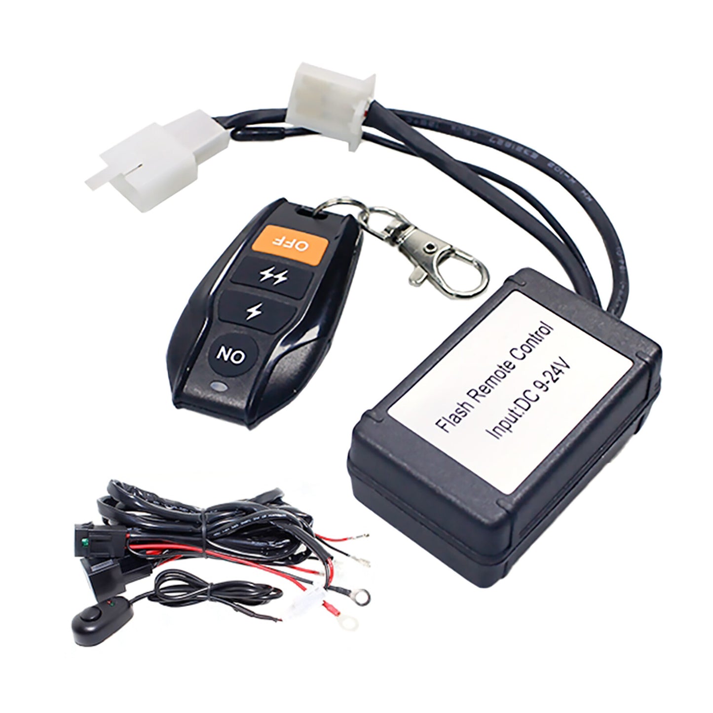 100W Car Offroad LED Work Light Bar Wire Cable Wireless Remote Control Switch