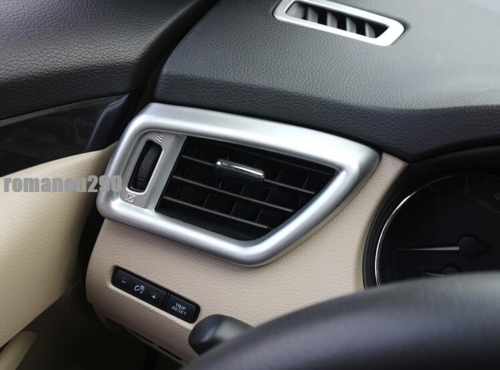 5p for Nissan Rogue 2014-2020 Silver Dashboard Air Outlet Vent Panel Cover Trim