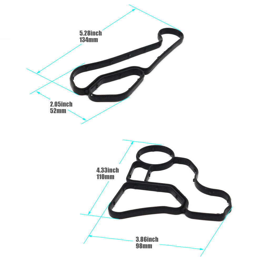 Oil Filter Housing Gasket  Cooler Seal Set 11427525335 for BMW 525i 11427537293
