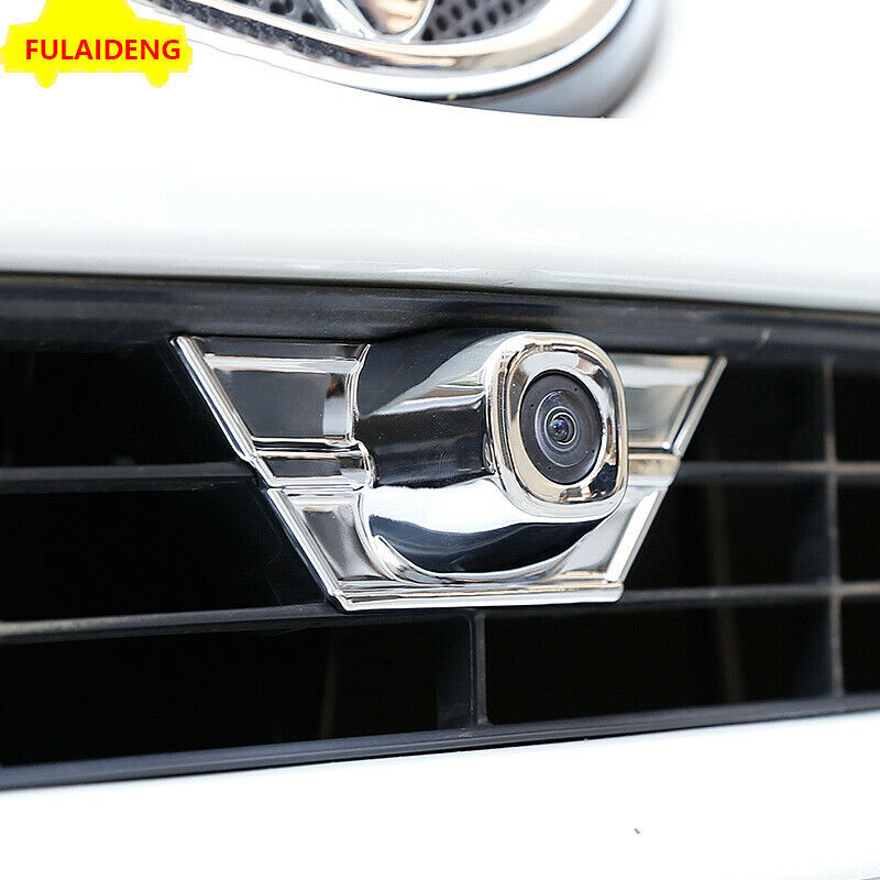 for Toyota RAV4 2016-2018 Chrome Car Front Grille Camera Cap Moulding Cover Trim