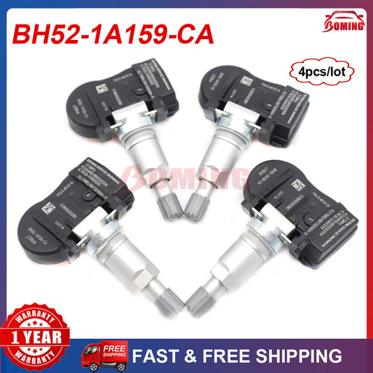 Four new TPMS tire pressure sensors for Land Rover LR4 and for Jaguar 315MHz BH52-1A159-CA