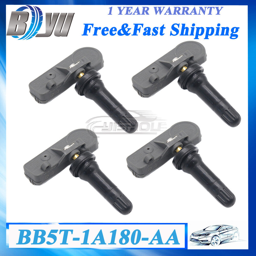 (4) TMPS Sensor BB5T-1A180-AA Tire Pressure Sensor for Ford 433MHz DV6T-1A180-AA