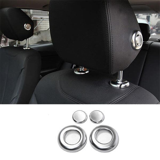 Handle Headrest Trim Fit for BMW 3 4 Series GT 2013-2019 for Seat Adjust ABS Silver