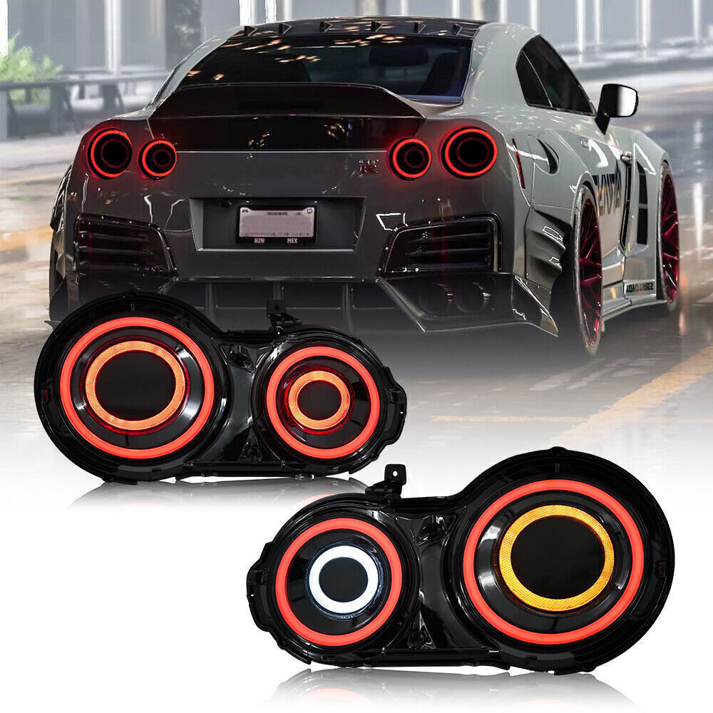 LHRH Black LED Taillight Upgrade Brakes for 2008-2022 for Nissan GT-R R35