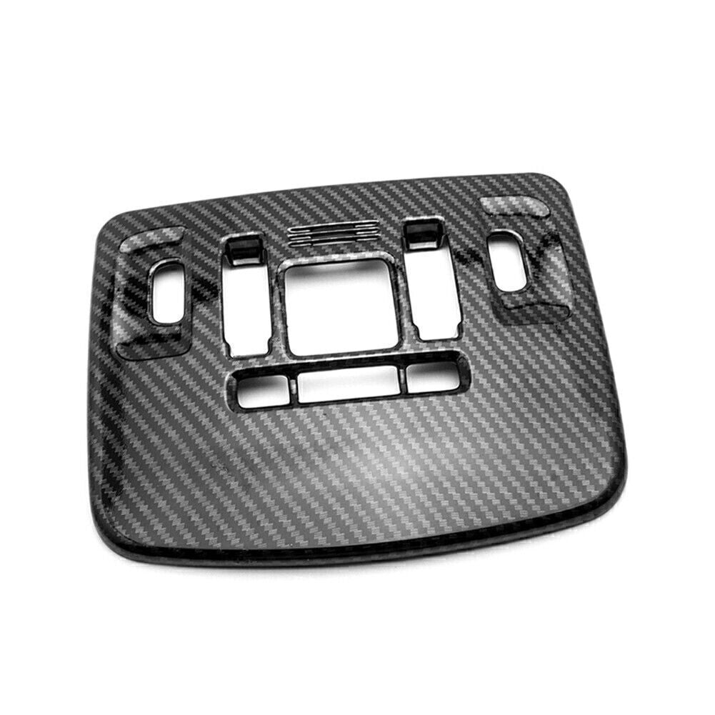 ABS Front Reading Light Lamp Cover Trim for Toyota for Camry 2018 2019 Carbon Fiber