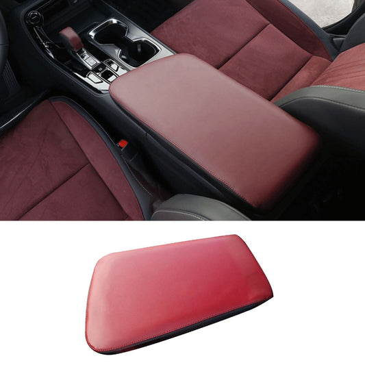 2022-2023 Fit for Lexus NX250 350 Red Leather Console Armrest Box Cover Trim Cap