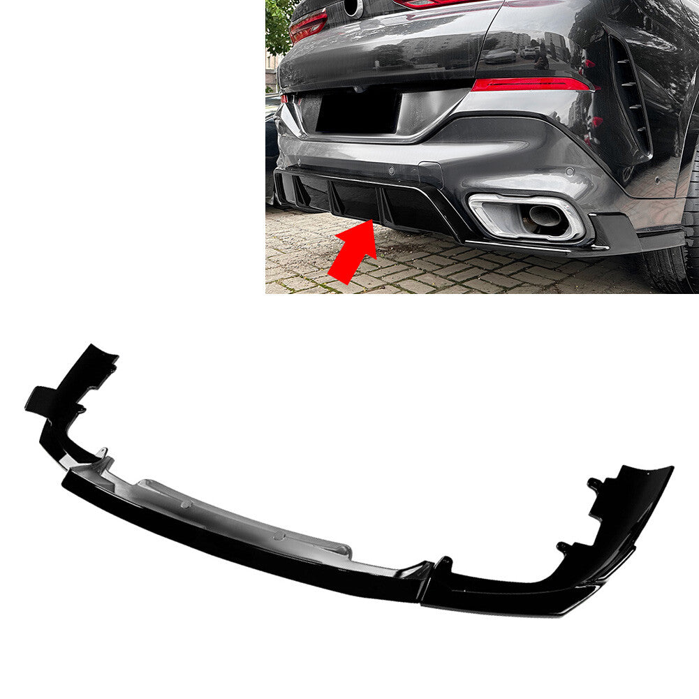 Rear Bumper Splitter Spoiler Lip for BMW X6 G06 M Sport 2019-2024