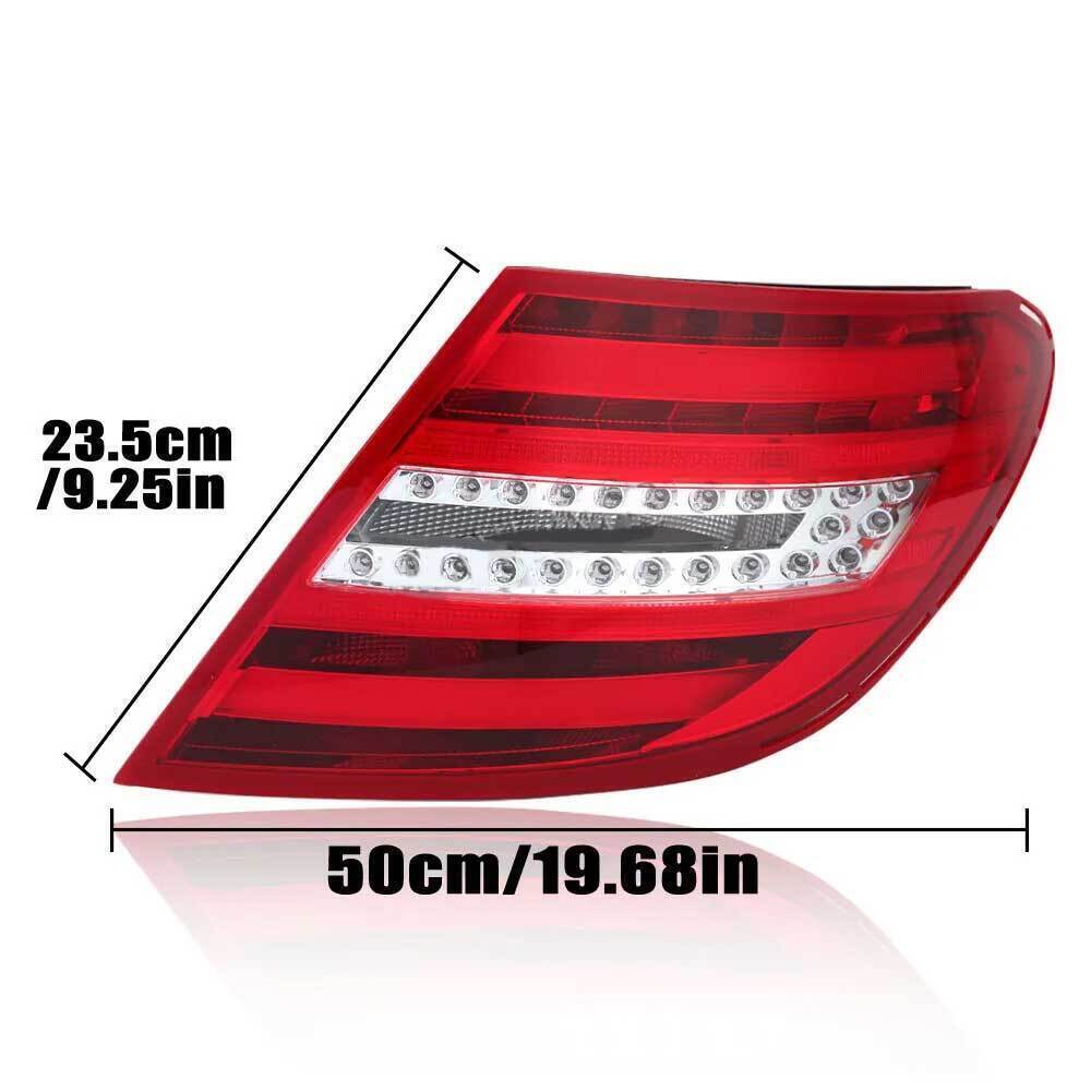 2× for Mercedes Benz W204 2011-2014 LED Tail Lights Taillight Brake Lamp L+R