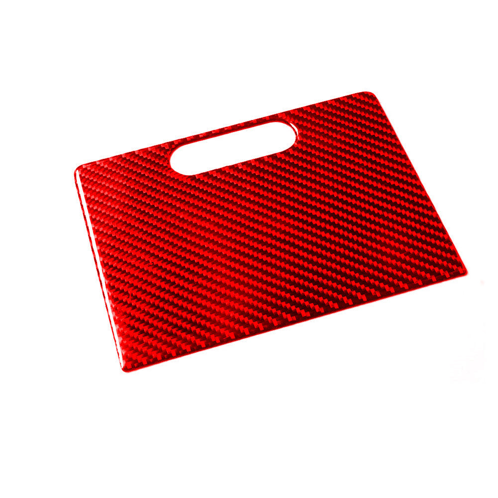 Red Carbon Fiber Rear Watercup Panel Cover Trim for Suzuki Grand Vitara 2006-13