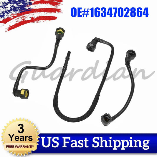 3x 1634702864 New Fuel Line Hose Kit for MERCEDES-BENZ ML320 ML350 ML430 ML500