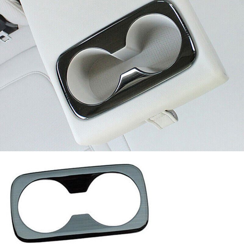 Fit for Hyundai for Tucson 2022-2023 Titanium Black Rear Water Cup Holder Panel Trim