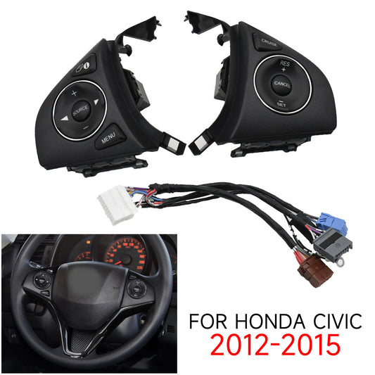Multi-function steering wheel control switches suitable for 2012-2015 for Honda Civics.