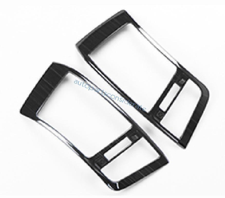 for Toyota for Land Cruiser 2008-15 Black Steel Middle Console AC Air Out Vent Trim