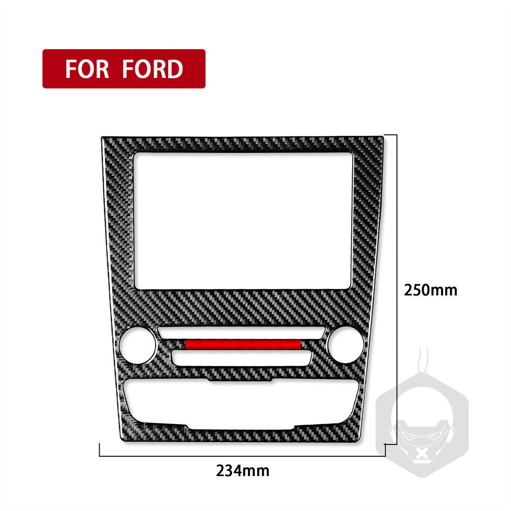 Carbon Fiber Interior Central Control Panel Cover for Ford Fusion Mondeo 2013-19