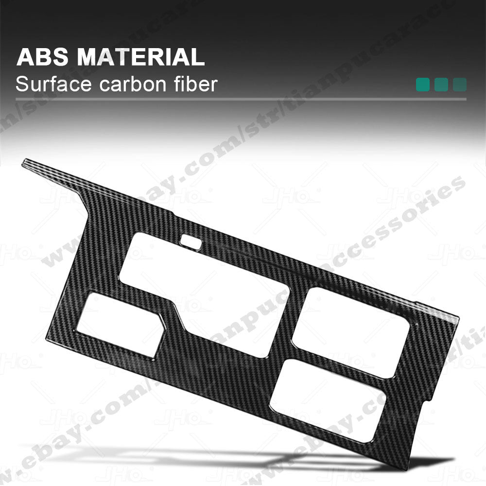 Carbon Fiber Gear Shift Knob Control Panel Cover Trim for Toyota Tundra 2022+