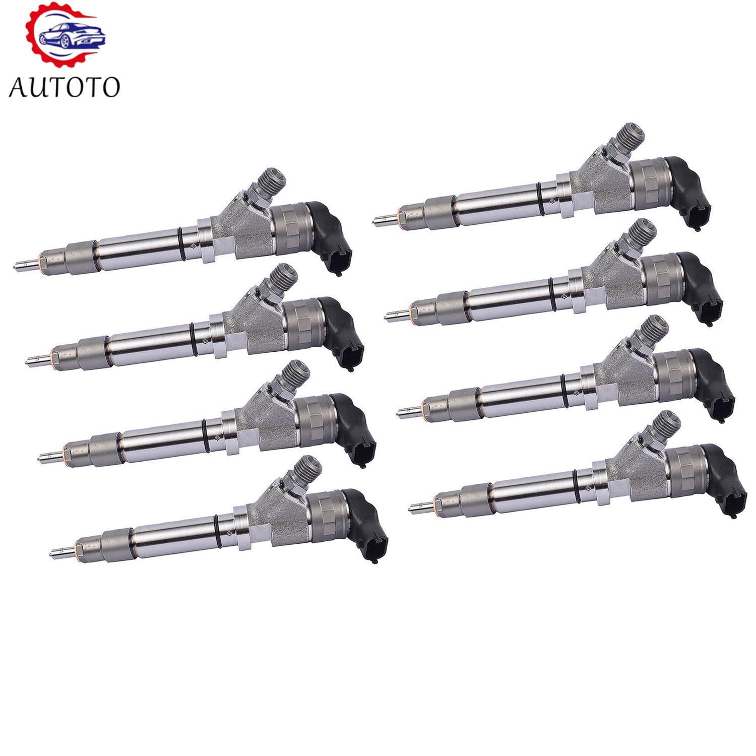 8PCS Fuel Injectors for GMC Savana for Sierra 2500 3500 for Chevy 06-07 0986435521 6.6L