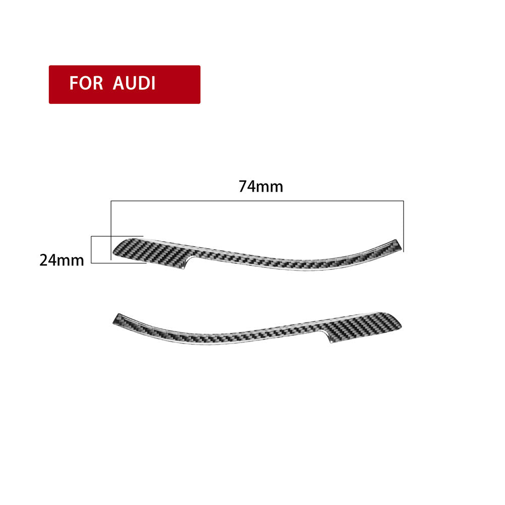 for Audi for A4 B9 17-19 Carbon Fiber Rearview Mirror Anticollision Strip Cover Trim
