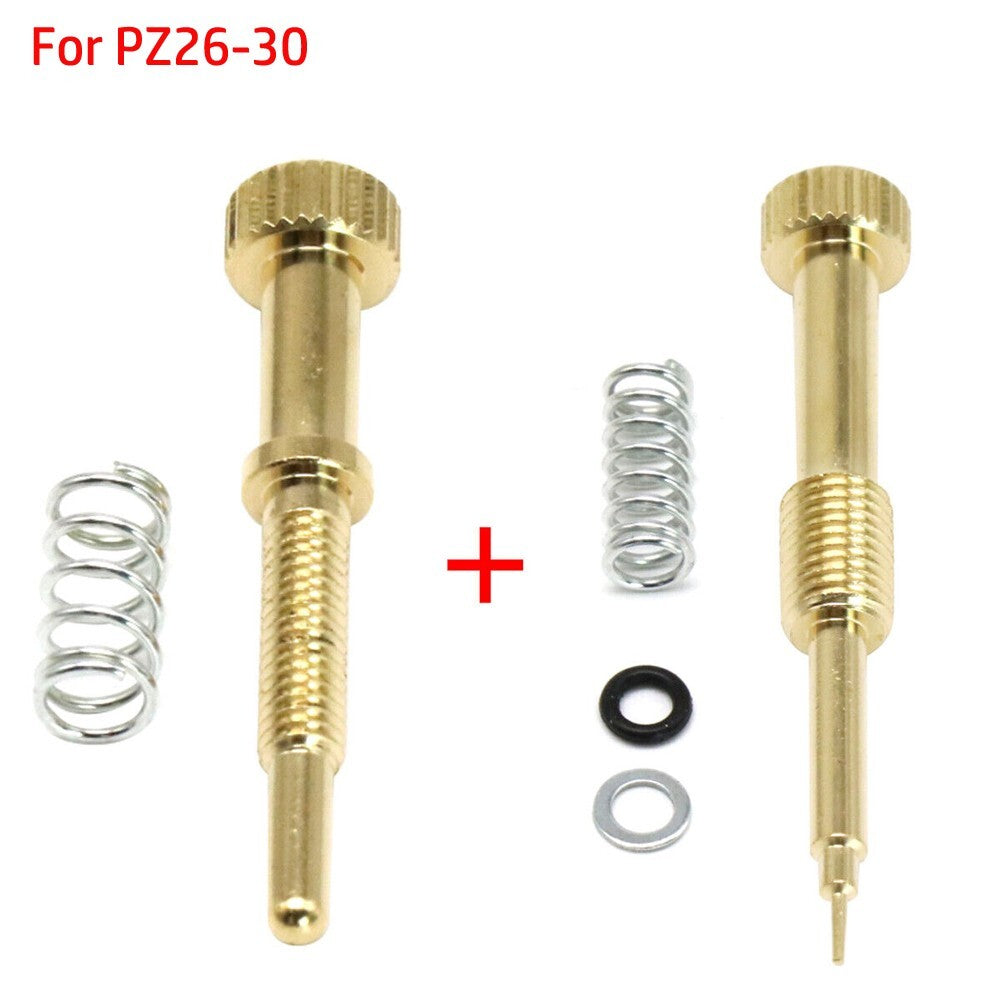 Carburetor Air Fuel Mixing Screws + Idle Speed Adjustment Screw For PZ26-30 Carb