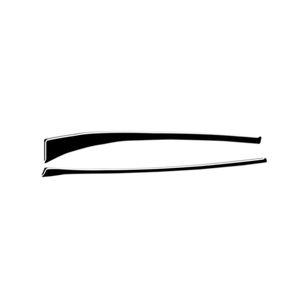 2Pcs Piano Black Passenger Strips Box Cover Trim for Honda for Civic 8th 2006-2011