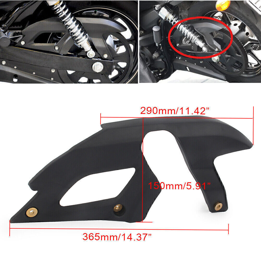 Upper Belt Cover Guard Pulley Kit for Harley-Davidson Street750 XG750 2015 Black
