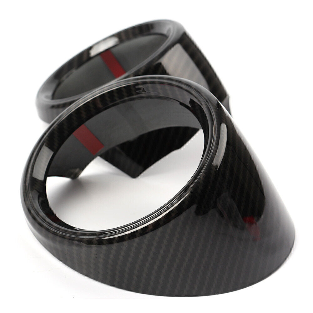 Carbon Fiber Style Dashboard Air Vent Frame Fit for Alfa Romeo Giulia 2017-2018