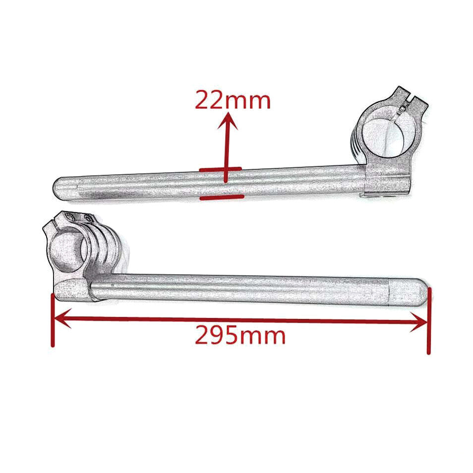 Clip-On Fork Tube Adjustable Handlebar Fit for Kawasaki 250R EX500 500R