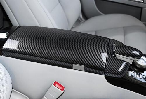 for Benz S-Class W221 2008-2013 Carbon Fiber Car Console Armrest Box Panel Cover