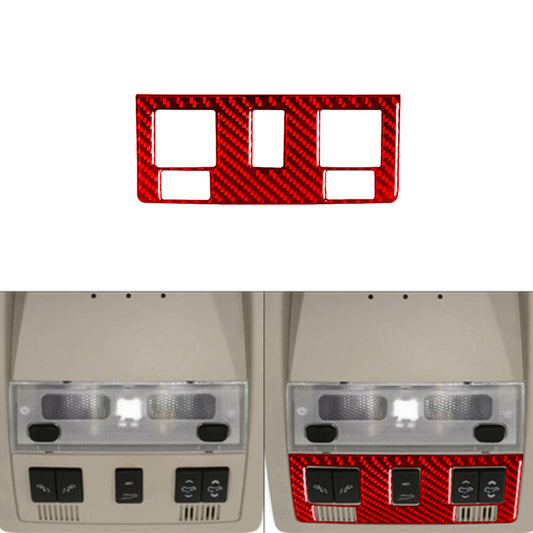 Red Carbon Fiber Sunroof Button Trim For Silverado/tahoe/ for sierra 2007-2014 Type A