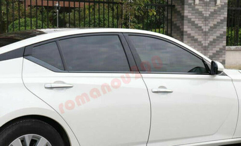 6p for Nissan Altima 2019-2024 Carbon Fiber Steel Window Bottom Strip Cover Trim