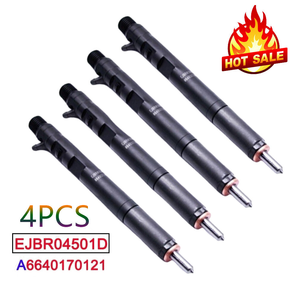 EJBR04501D A6640170121 4Pcs Diesel Fuel Injection For Delphi for Ssangyong Actyon