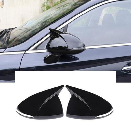 for Hyundai Sonata 2020-23 Bright black OX Horn Side Rear View Mirror Cover Trim