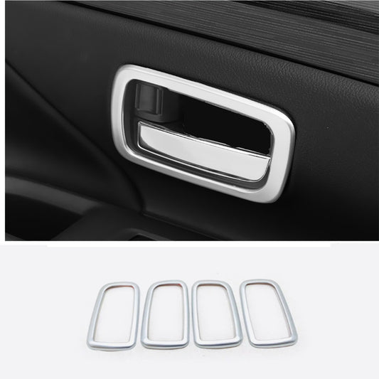 Matte Silver Car Inner Door Handle Trim for Mitsubishi Outlander Sport 2020-2021