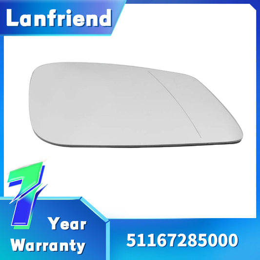 Mirror Glass Heated with Backing Plate Passenger Side RH Fit for BMW 320i 340i