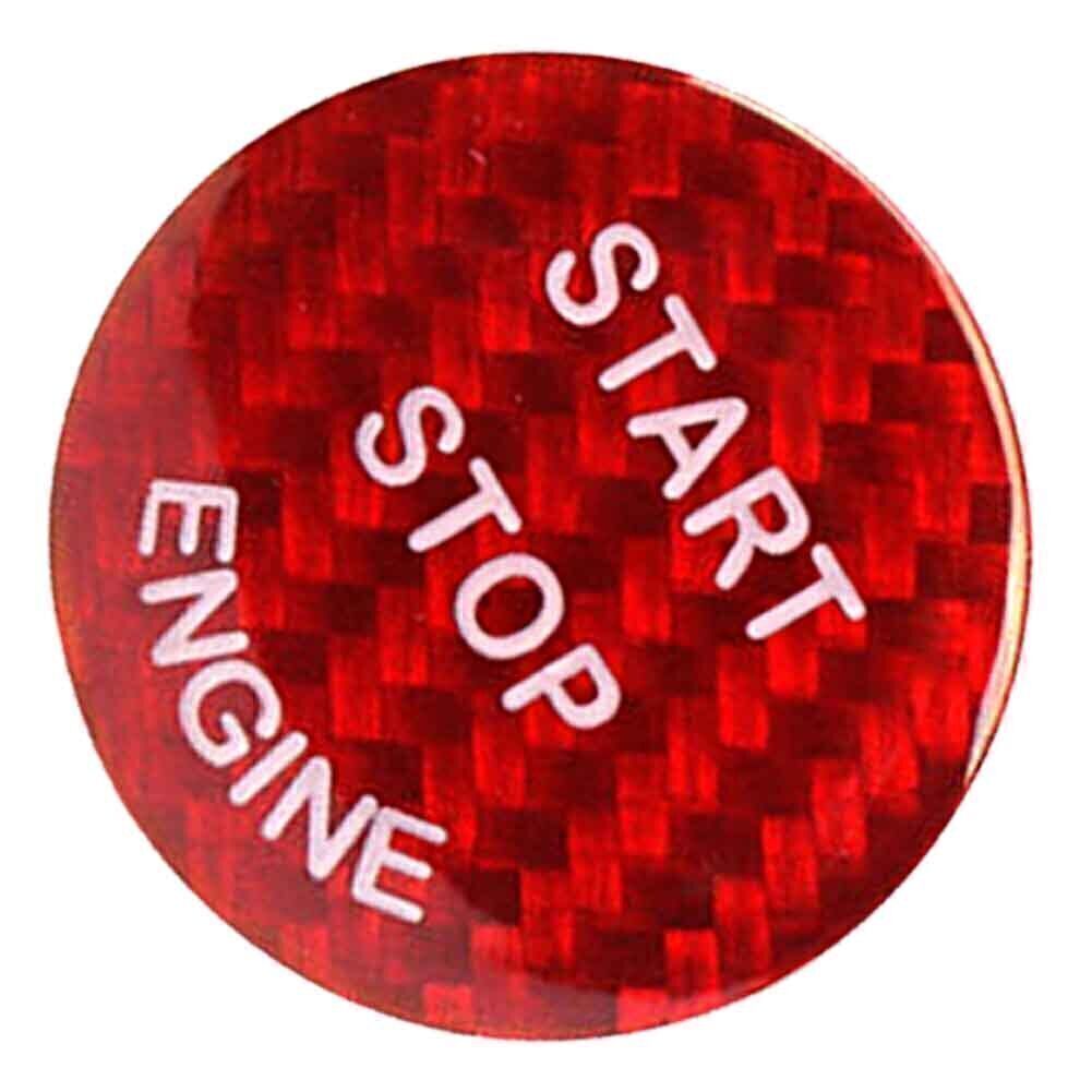 Start Button Cover Trim for BMW E-Chassis X5 X6 E70 E71 E90 E60 Carbon Fiber Red
