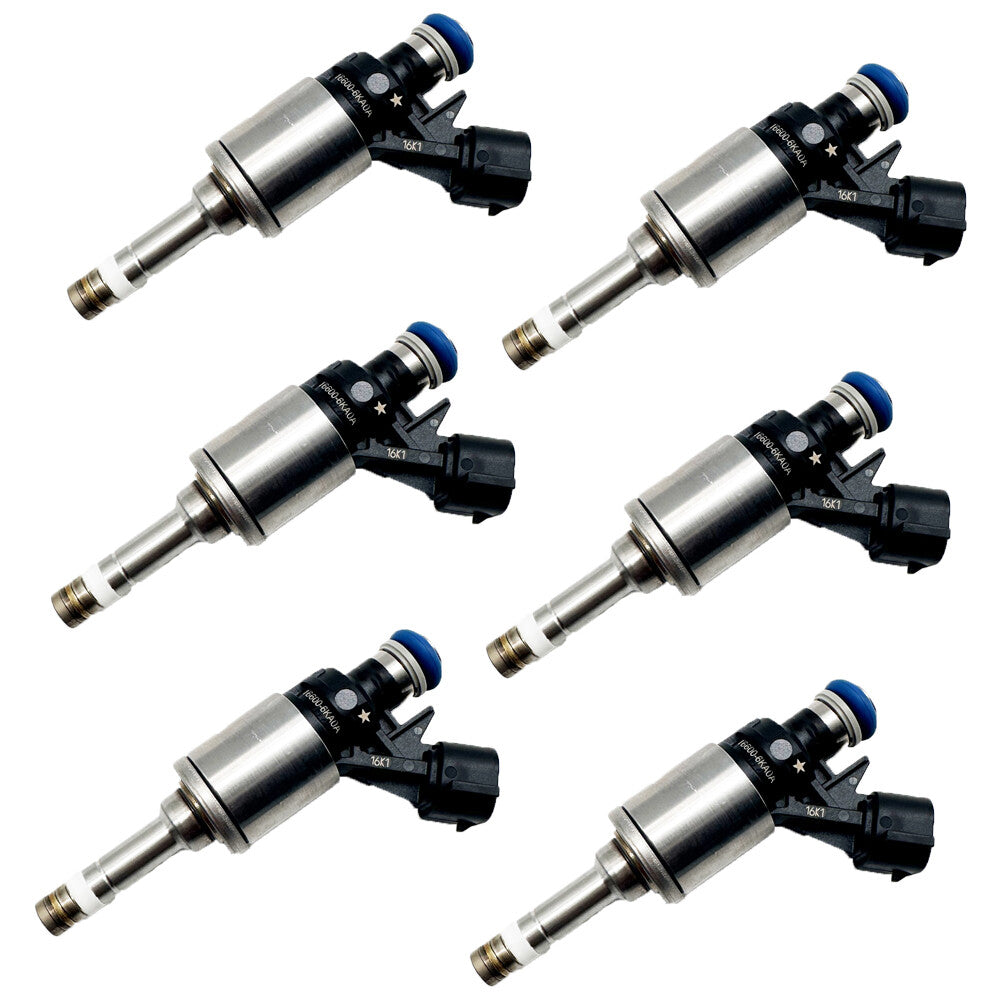 6-pack of fuel injectors 84512135 16600-5CA0A for Infiniti Q60 2017-2021, premium quality.