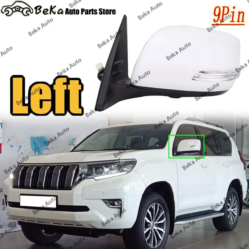 for Toyota for Land Cruiser Prado 150 Series 2013-2022 Left Side Door Mirror 9 Pin