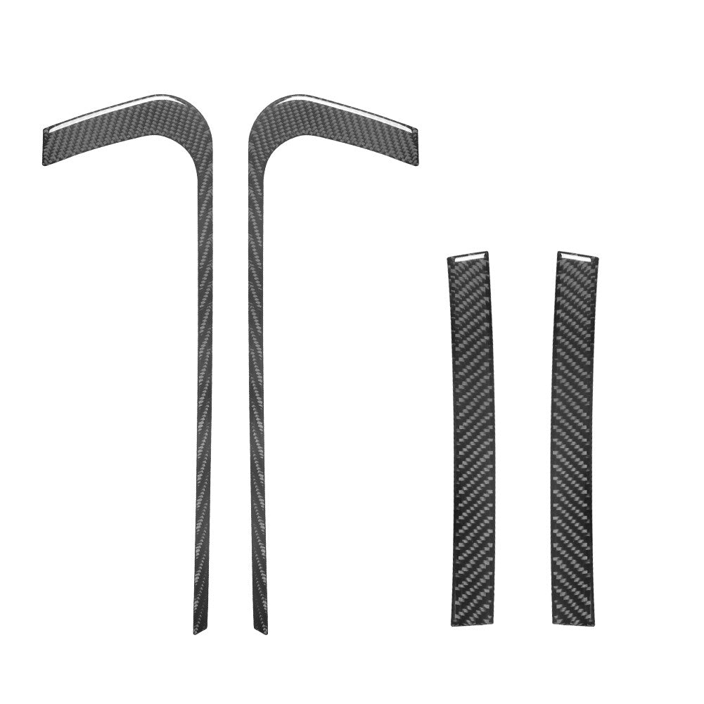 4Pcs Carbon Fiber Front Door Panel Cover Trim For Land for Range Rover Sport 2014-17