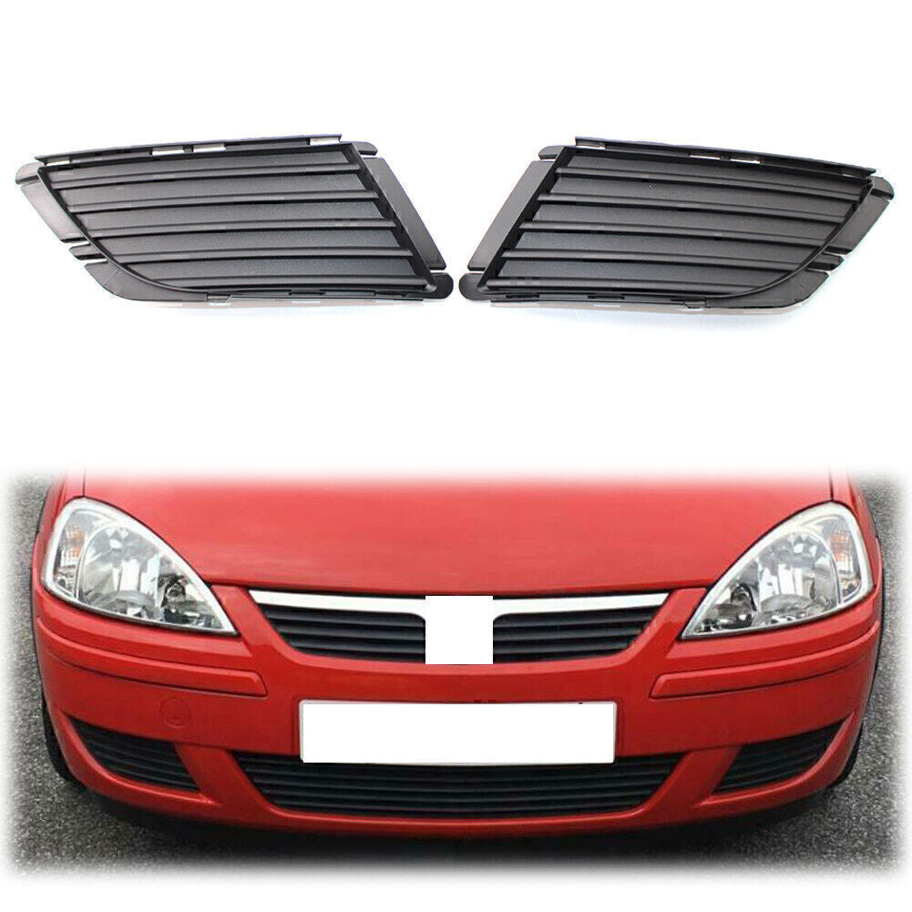 Pair Front Left Right Side Bumper Fog Grille Fit for Vauxhall for Corsa C 2003-2006 05