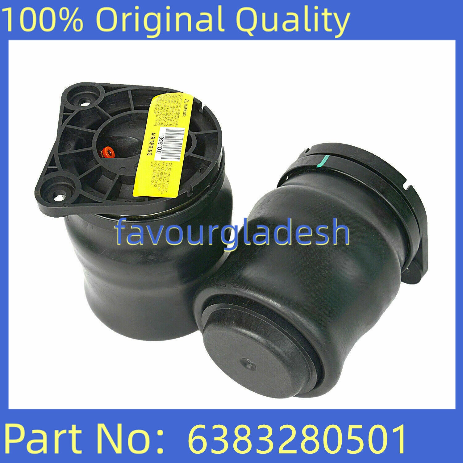 2X Rear Air Suspension Spring Bag for Mercedes V Class Vito W638 6383280501