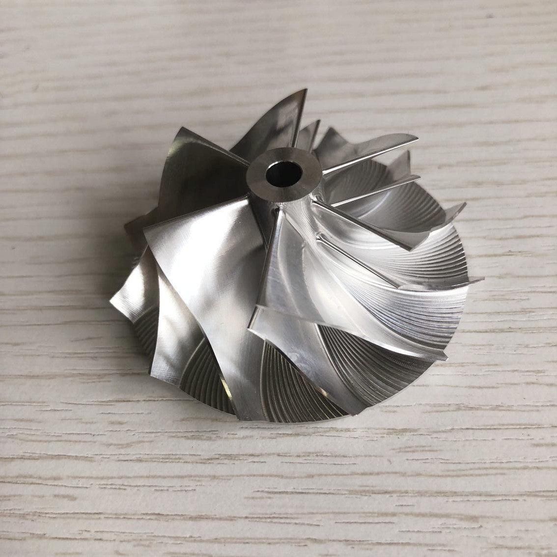 TD04H 15T 41.93/55.69 mm 6+6 blade performance turbine blank compressor wheel