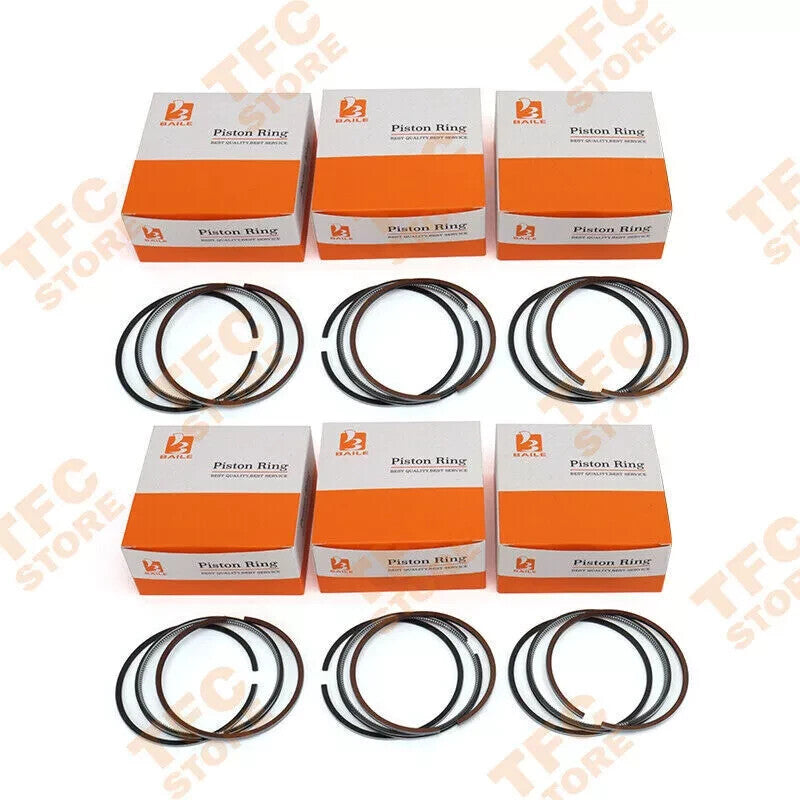 New 6 Sets STD Piston Rings Set for Hyundai D6AC Engine 1303.3+3+6mm??